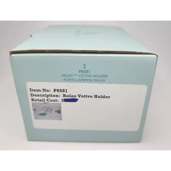 PartyLite Relax Votive Holder Rare Retired NIB P29C/P8581 - Picture 6 of 6